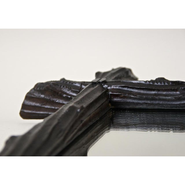 Black Forest Mirror with Oak Leaf Carvings, Austria, 1870s For Sale - Image 18 of 18