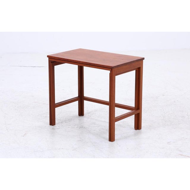 Mid-Century Danish Teak Nesting Tables, 1960s, Set of 2 For Sale - Image 6 of 14