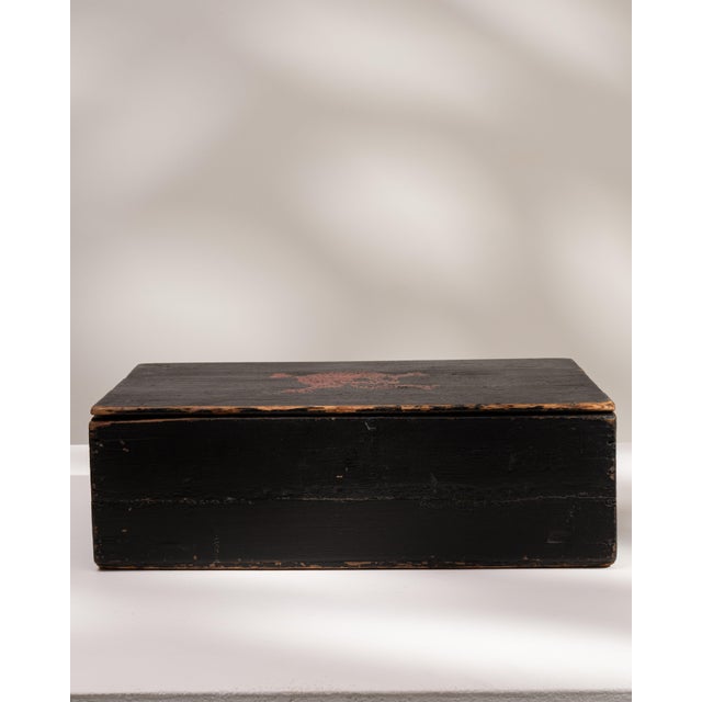 19th Century France Black Wood Box For Sale - Image 15 of 18