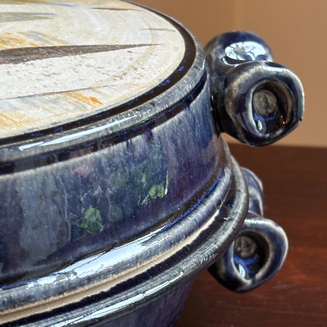 20th Century Abstract Studio Pottery Vegetable Tureen For Sale - Image 9 of 17