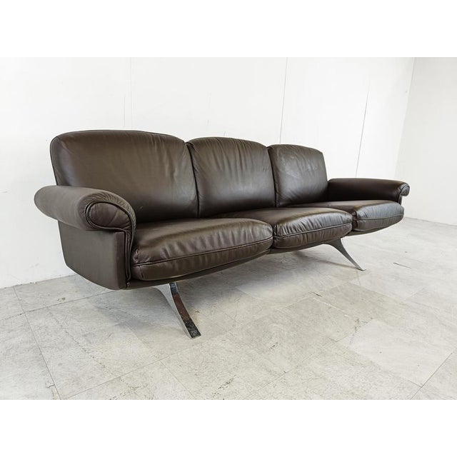 Animal Skin DS31 Sofa in Brown Leather from de Sede, 1970s For Sale - Image 7 of 12