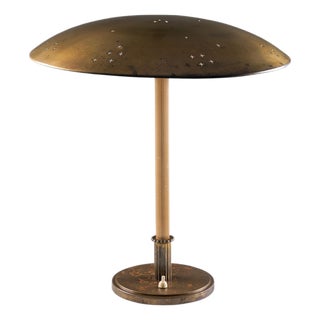 Swedish Modern Brass Table Lamp from Böhlmarks, 1940s For Sale