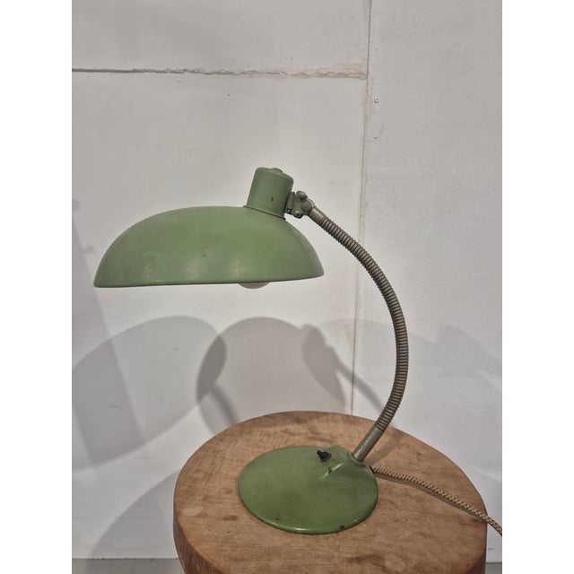 Bauhaus Desk Lamp in Green, 1920s For Sale - Image 12 of 14