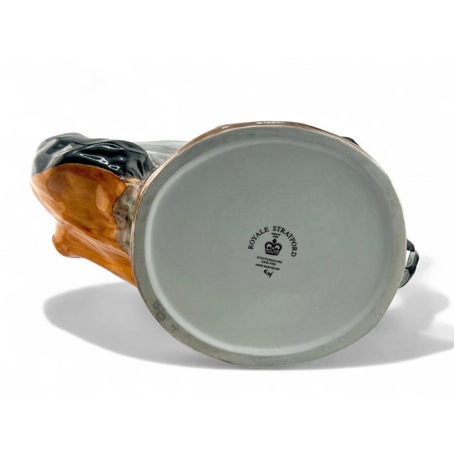 1990s Royale Stratford Double Stirrup Horse & Fox Head Porcelain Pitcher For Sale In Los Angeles - Image 6 of 6