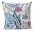 Schumacher Zanzibar Linen Print Double-Sided Pillow in Hyacinth For Sale