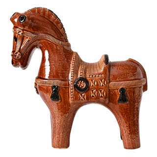 Ceramic Horse Figurine by Aldo Londi for Bitossi, 1960s For Sale