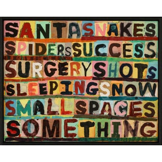 "Scared of 'S'..." - Original, Contemporary Mixed Media Painting by Brian McDonald For Sale