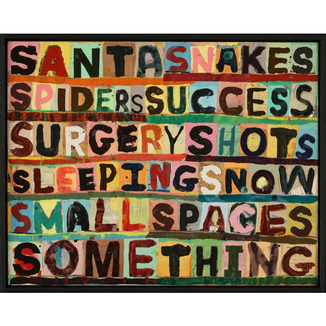 "Scared of 'S'..." - Original, Contemporary Mixed Media Painting by Brian McDonald For Sale