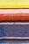 A genuine mid twentieth century hand loomed wool Puebla Saltillo sarape (zarape) blanket. Brightly colored polychrome...