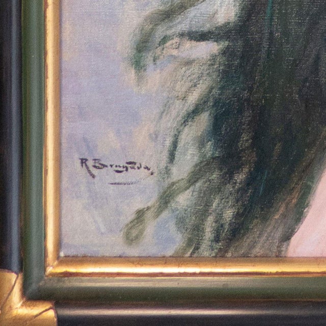 Ricardo Brugada Y Panizo, The Flower Seller, 19th Century, Oil on Canvas For Sale - Image 5 of 7