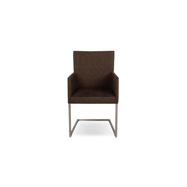 Textile Arc-E Fabric Chairs in Brown from Bert Plantagie, Set of 8 For Sale - Image 7 of 11