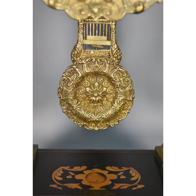 Metal French Napoleon III Portico Barley Twist Clock For Sale - Image 7 of 18