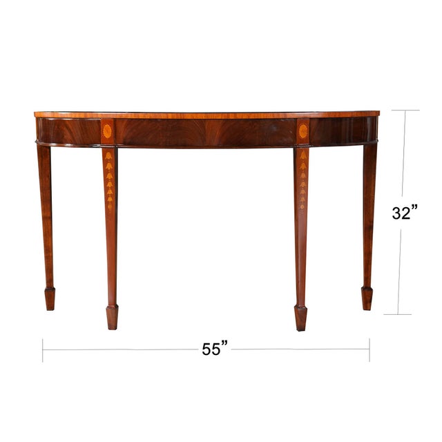 Designed after an English antique, this high quality Mahogany Inlaid Console by Niagara Furniture makes elaborate use of...