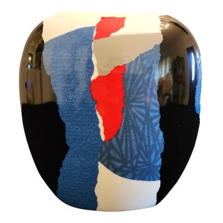 Mid-Century Modern George Briard Collage Vase For Sale