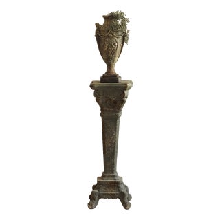 Decorative Column with Stone Look For Sale