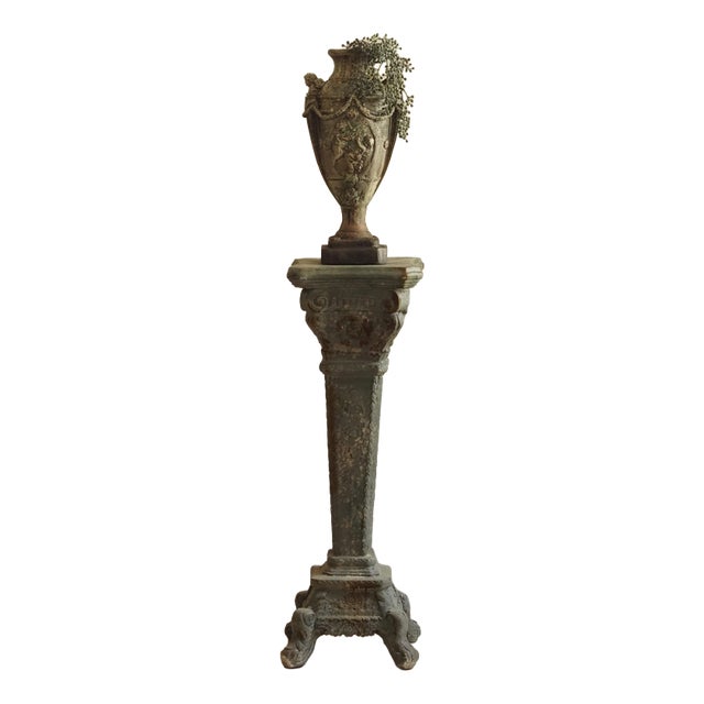 Decorative Column with Stone Look For Sale