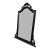 Black lacquered wooden mirror Dimensions (wxdxh) 112 x 3 x 90 cm