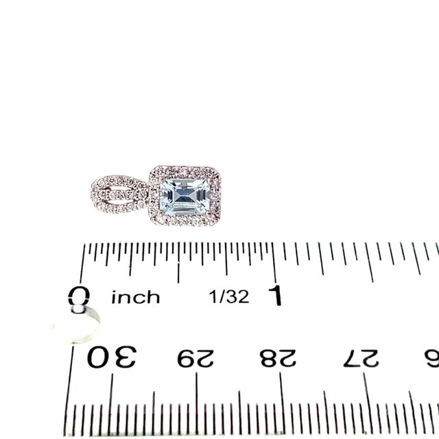 White Natural Aquamarine Diamond Earrings 14k Gold 2.74 TCW Certified For Sale - Image 8 of 12
