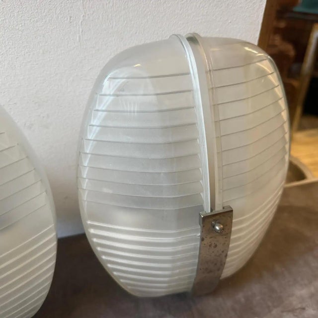 1961 Set of Two Space Age Lambda Wall Sconces by Vico Magistretti for Artemide For Sale - Image 9 of 16