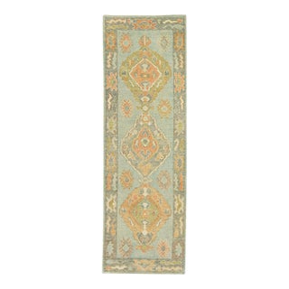 Turkish Oushak Rug 2'10" x 8'8" For Sale