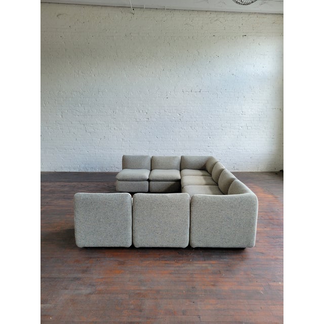 Mid-Century Modern 1980s Ganging Elysée 8 Pc Modular Sectional Sofa by Steelcase For Sale - Image 3 of 16