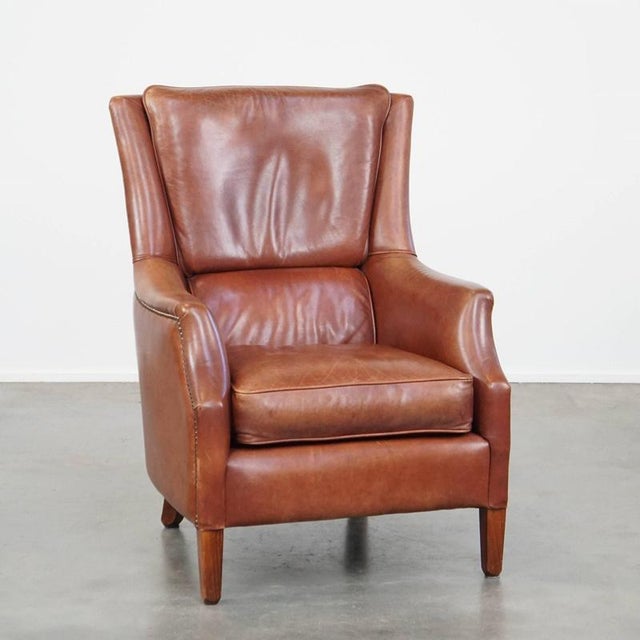 Vintage Club Chair in Cowhide For Sale - Image 13 of 13
