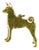 Vintage 14k Solid Gold Standing Fox Terrier Dog Pendant Charm For Sale