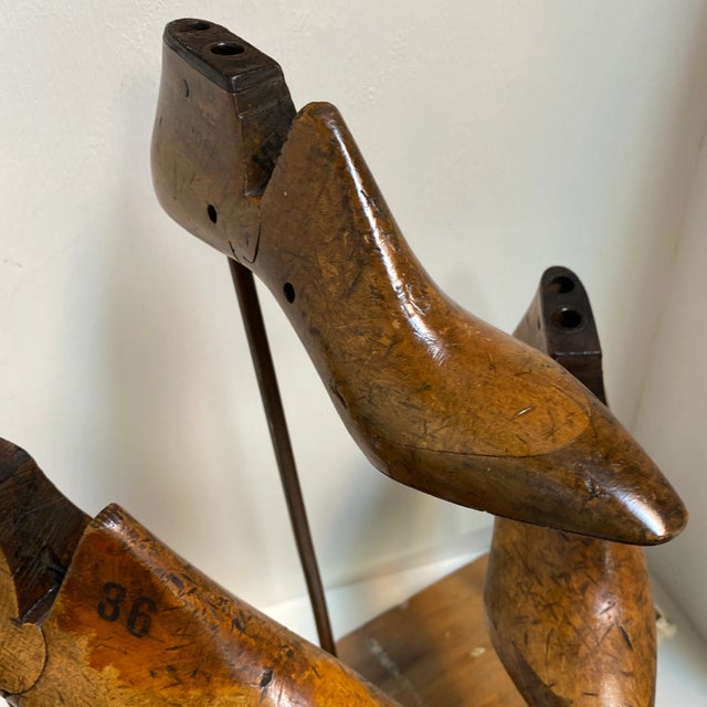 Wood Shoe Form Sculpture For Sale - Image 4 of 5