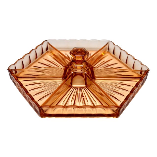Art Deco Aperitif Tray from Val Saint Lambert, 1935 For Sale