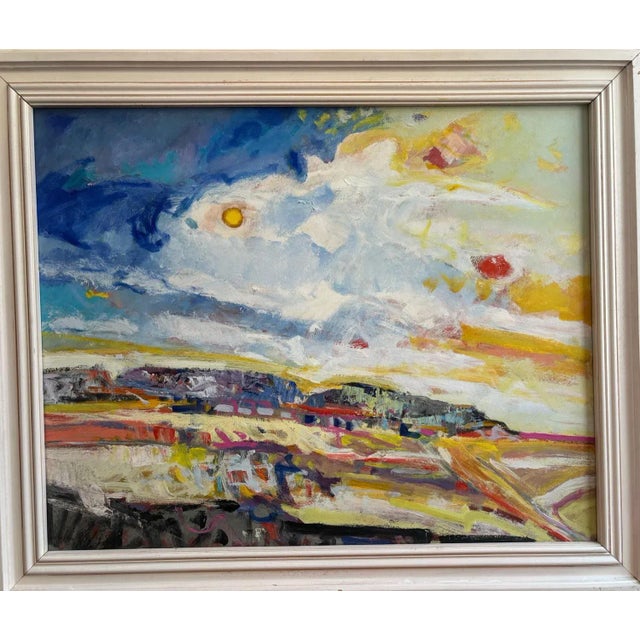 Oil on wood sold with frame Total size with frame 94x114 cm Jean Krillé is a Swiss artist from Geneva, recognized for his...