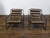Mid 20th Century Pair of Mid 20th Century Industrial Iron Sling Transat Chairs with Brown Leather For Sale - Image 5 of 12