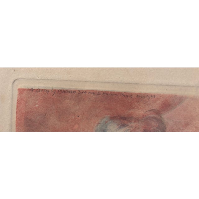 Eugène Lelièvre Pencil-Signed French Color Print Parisian Cabaret Dancers 1945 For Sale In Denver - Image 6 of 6
