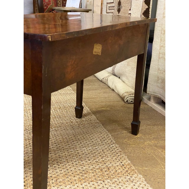 Circa 1820 English 2 Drawer Table For Sale - Image 4 of 13