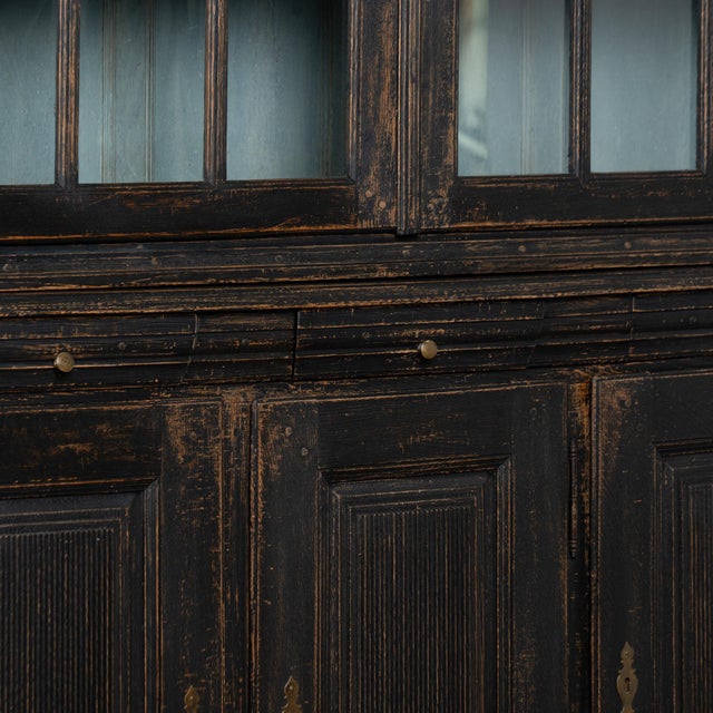 19th Century Black Cabinet Cupboard From Denmark For Sale - Image 4 of 12