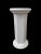 Vintage Italian White Ceramic Column Plant Stand Pedestal Plinth For Sale In Charlotte - Image 6 of 8
