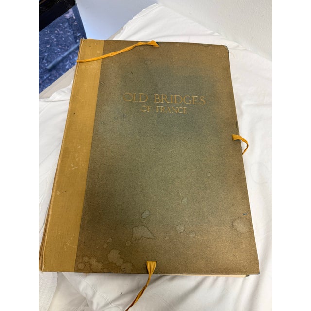 1920s Antique French Bridge Watercolor Replica For Sale - Image 5 of 7