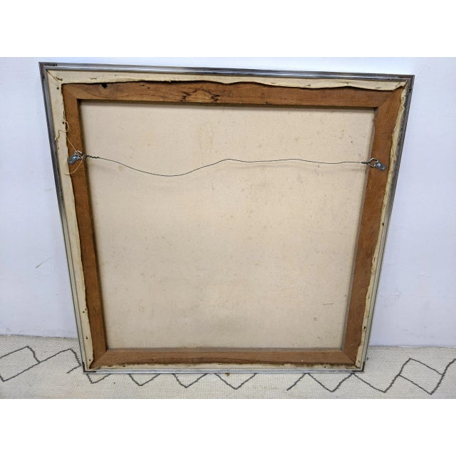 Metal Original Post Modern Oil on Canvas-Seated Nude Female-Signed-Gabriella Sanchez-Listed American Artist For Sale - Image 7 of 8