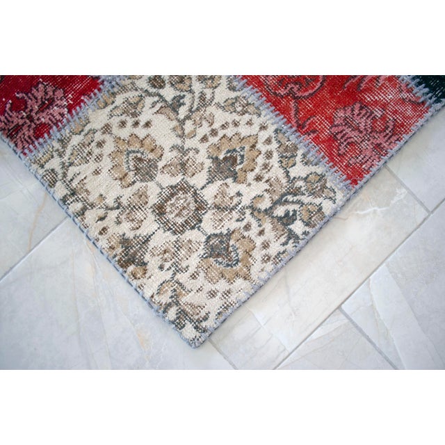 Earthy Colors Turkish Rug Hand Knotted Handstitched Art Living Room Decor - 6'1"x7'9" For Sale - Image 9 of 16
