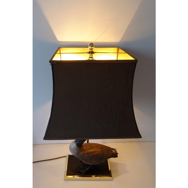 1970s Duck Table Lamp in Polished Brass, 1970s For Sale - Image 5 of 18