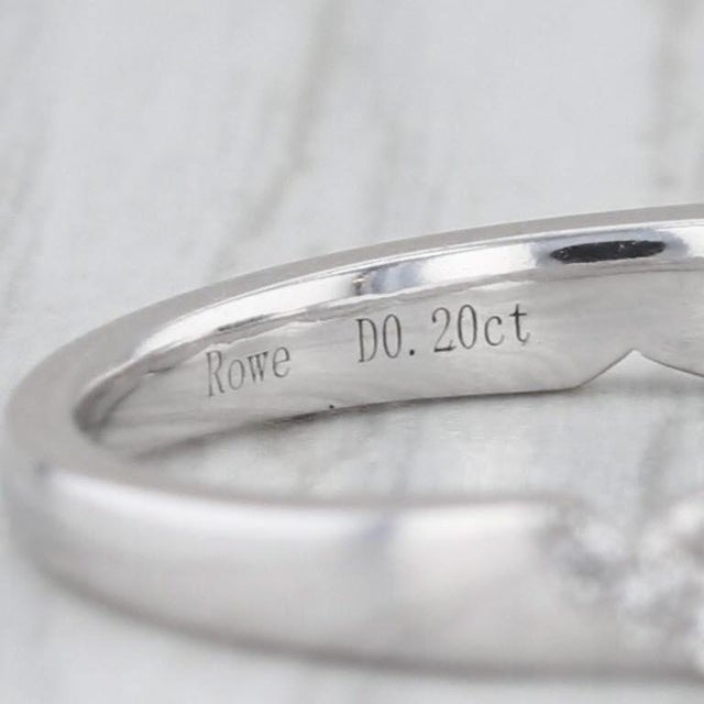 0.24ctw Woven Diamond Stackable Ring 18k White Gold Wedding Band Size 5 Bridal For Sale - Image 4 of 9