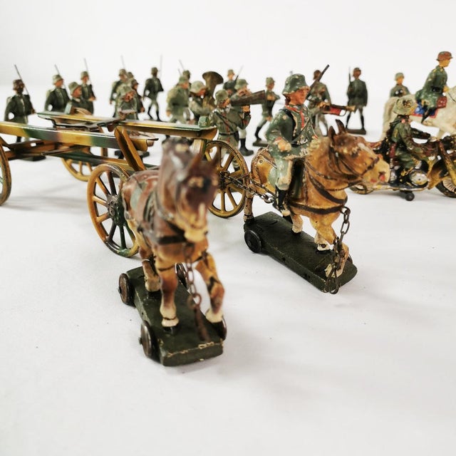 German Soldier Figurines, 1930s, Set of 40 For Sale - Image 10 of 16