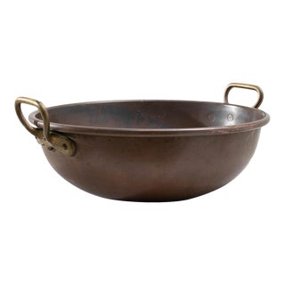 19th Century French Copper Bowl For Sale