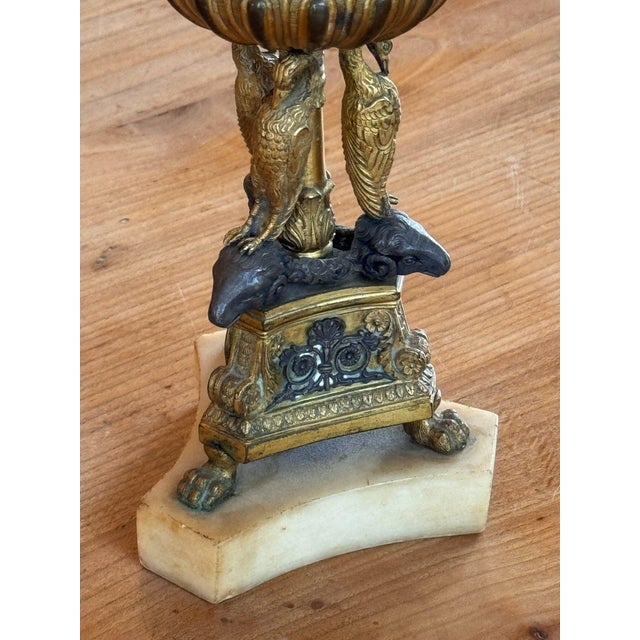19th Century Italian Grand Tour Bronze Urn With Eagles and Rams' Heads For Sale - Image 6 of 8