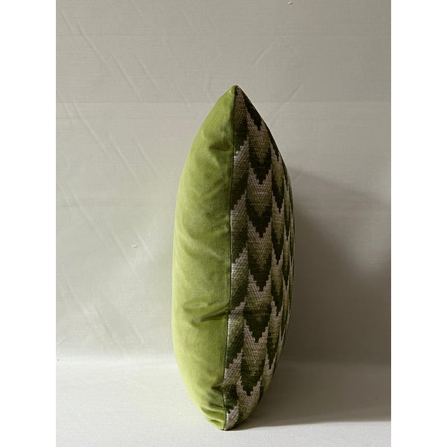 Transitional Brunschwig & Fils “Ventron Woven” 20” Feather/Down Pillow For Sale - Image 3 of 3