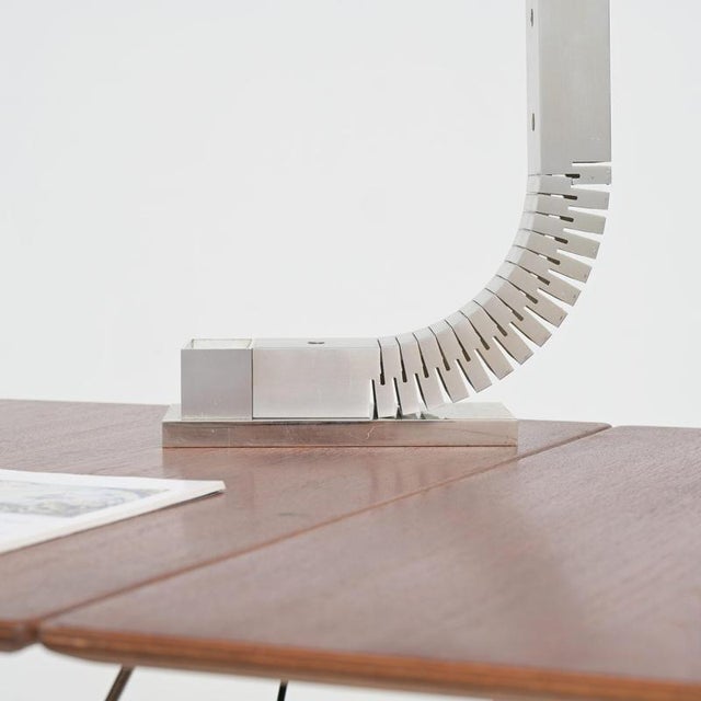 1950s Aluminum Lamp attributed to Serge Mouille, 1950s For Sale - Image 5 of 11