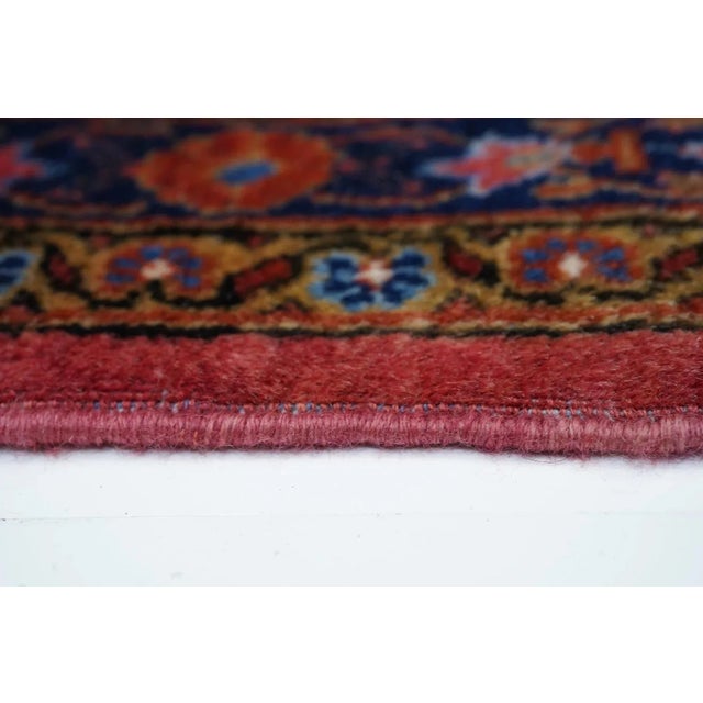 Antique Manchester Wool Kashan Runner 1'10'' X 9'11'' For Sale In New York - Image 6 of 11