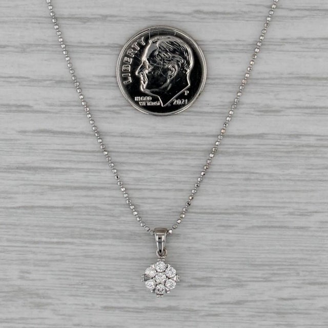 Gemstone Information: - Natural Diamonds - Total Carats - 0.20ctw Cut - Round Brilliant Color - G - H Clarity - VS2 - SI1...