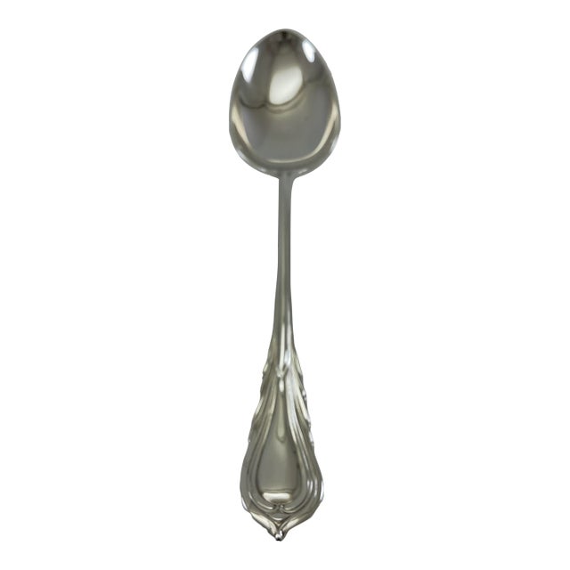 1980s Silver Dinner Spoon, Lily. For Sale