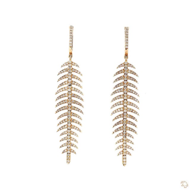 This set of earrings from our contemporary estate collection centers on a 1.83-carat diamond in a round brilliant cut for...