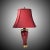 Mid-Century Modern Oxblood Porcelain Ginger Jar Handled Table Lamp For Sale - Image 3 of 11